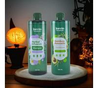 Inecto Botanicals Kit de soins capillaires (2 x 500 ml) | Shampoing Herbal Infusion (7 herbes) & après-shampoing au bambou à l'avocat | Jusqu'à 99 % d'ingrédients naturels | Soin végétalien XXL pour