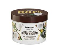INECTO Deeply Hydrate Coconut Miracle Masque capillaire 450 ml, pour cheveux secs et abîmés, super hydratant, traitement réparateur pour les cheveux ayant un besoin urgent de sauvetage