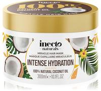 Inecto Naturals Masque Capillaire Hydratant à l'Huile de Coco, Hydratation Intense, 300ml