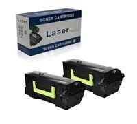 Ineecink Compatible Remplacement Cartouche De Toner Pour Lexmark MS823 58D2H00 Pour Avec Lexmark MS725 MS821 MS822 MS823 MS824 MS825 MX721 MX722 MX725 L'imprimante,(Noir-15000 Pages),2 pack