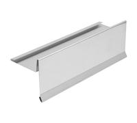 INEFA 200cm Rive avec Rainure d'Eau Aluminium Argent Tôle Drainage Toit Gouttières