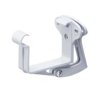 INEFA 20x Support Gouttière Réglable Carré PVC 68mm, Blanc, Montage Facile