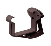 INEFA 20x Support Gouttière Réglable Carré PVC 68mm, Marron Foncé, Montage Facile