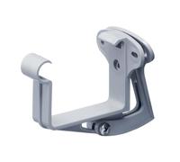 INEFA 20x Support pour gouttière carrée réglable 68mm Gris | Fixation de chéneau angulaire en plastique pour bandeau, support de gouttière rectangulaire ajustable