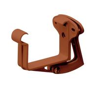 INEFA 20x Support pour gouttière carrée réglable 68mm Marron | Support de gouttière de toit réglable pour chéneau carré, fixation angulaire robuste en plastique.