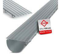 INEFA Bande anti-feuilles 100cm, Ø100-160mm Gris plastique
