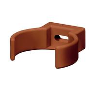 INEFA Collier de fixation pour tuyau, clip 75mm Marron plastique