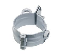 INEFA Collier pour Tube de Descente Fileté 100mm Gris | Collier de descente pluviale en acier galvanisé, accessoire de gouttière, montage facile, Made in Germany
