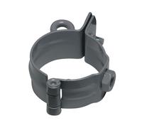 INEFA Collier pour Tube de Descente Fileté 75mm Anthracite | Collier de descente pluviale en acier galvanisé, accessoire de gouttière, montage facile, Made in Germany