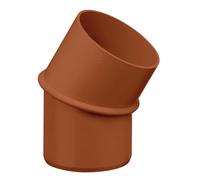 INEFA Coude de descente 30 degrés 100mm Marron - Coude de descente en PVC pour la gouttière de l'abri de jardin comme accessoire sur mesure pour l'évacuation des eaux