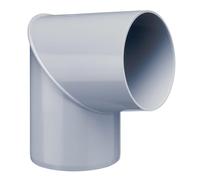 INEFA Coude de tuyau de descente 80 degrés 100mm Gris PVC