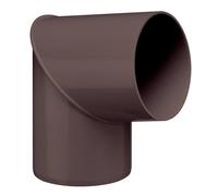 INEFA Coude Descente 80° PVC 75mm Marron Foncé Raccord Tuyau Pluvial Montage Facile