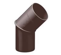INEFA Coude pour tuyau de descente 45 degrés 50mm Marron foncé PVC-U