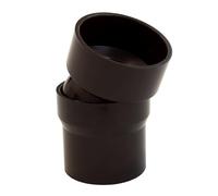 INEFA Coude Tuyau Flexible 50mm 0-22° 1 Coude Marron Foncé Raccord Gouttière Facile