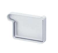 INEFA Embout de Gouttière 68mm Gauche Blanc En Forme de Caisson PVC, Made in Germany