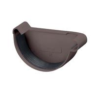 INEFA Fond Gouttière 150mm Droite PVC Marron Foncé, Accessoires, Montage Facile