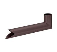 INEFA Gargouille Tuyau Descente PVC 50mm Marron Foncé Raccord Tuyau Pluvial Facile