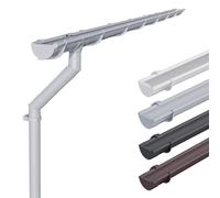 INEFA Kit gouttière plastique, demi-ronde 100mm, 3m Gris