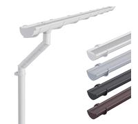 INEFA Kit gouttière plastique, demi-ronde 100mm, 5m Blanc
