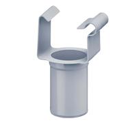 INEFA Naissance de Gouttière Carrée PVC 115/85mm Gris, Tubulure d'Accrochage