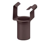 INEFA Naissance de Gouttière Carrée PVC 68/50mm Marron Foncé, Tubulure