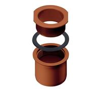 INEFA Naissance Gouttičre Filetée PVC 115/100mm, Marron, Élément Gouttičre