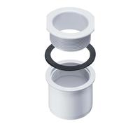 INEFA Naissance Gouttičre Filetée PVC 68/50mm, Blanc, Élément de Gouttičre