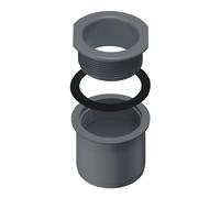 INEFA Naissance Gouttičre Filetée PVC 83/75mm, Anthracite, Élément Gouttičre