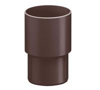 INEFA Raccord Tuyau Descente PVC 50mm Marron Foncé Gouttière Montage Facile