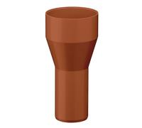 INEFA Réducteur Tuyau Descente PVC 100/75mm Marron Raccord Tuyau Pluvial Facile