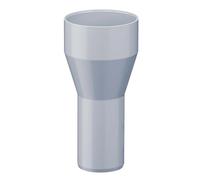 INEFA Réducteur Tuyau Descente PVC 75/50mm Gris Raccord Gouttičre Étanche