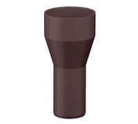 INEFA Réducteur Tuyau Descente PVC 75/50mm Marron Foncé Raccord Gouttière Facile