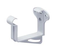 INEFA Support de Gouttière Carré PVC 68mm Blanc, Accessoires Gouttière, Made in Germany