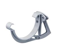 INEFA Support Gouttière 100mm PVC Réglable Semi-Circulaire Gris, Made in Germany