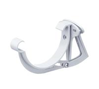 INEFA Support Gouttière 125mm PVC Réglable Semi-Circulaire Blanc, Made in Germany