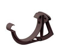 INEFA Support Gouttière 125mm PVC Réglable Semi-Circulaire Marron Foncé, Made in Germany