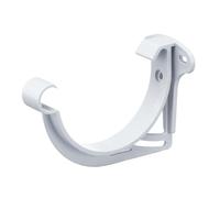 INEFA Support Gouttière Demi-Ronde 100mm PVC Blanc, Made in Germany