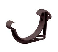 INEFA Support Gouttière Demi-Ronde 125mm PVC Marron Foncé, Made in Germany