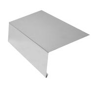INEFA Support gouttière suspendu, sans pli anti-eau 200cm Argent aluminium | Bande de rive avec larmier droit, solin d'entrée pour gouttières, profilé d'égouttement de toit, pour une évacuation fiable.