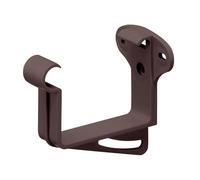 INEFA Support planche de rive/gouttière, rect. 68mm Marron foncé | Support de planche de rive, crochet de chéneau en plastique pour gouttière carrée, fixation fiable de descente d'eau pluviale