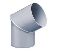 INEFA Tuyau Descente Angle 60° 100mm Gris PVC Raccord Pluvial Facile Gouttière