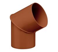 INEFA Tuyau Descente Angle 60° 100mm Marron PVC Raccord Pluvial Facile Gouttière