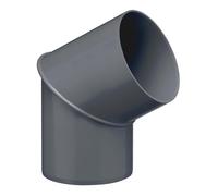 INEFA Tuyau Descente Angle 60° 75mm Anthracite PVC Raccord Pluvial Facile Gouttière