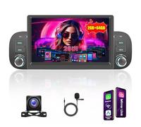 Inefala 2G+64G Android Autoradio pour Fiat Panda 2003-2012, 7" Touchscreen Poste Radio Bluetooth avec Wireless Carplay & Android Auto GPS/WiFi/RDS/FM Mic Caméra de Recul