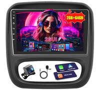 Inefala 2G+64G Android Autoradio pour Renault Trafic 2014-2023 Opel Vivaro 2014-2019 avec Wireless Carplay Android Auto, 9" écran Poste Radio Voiture Bluetooth avec GPS WiFi RDS Caméra de Recul & Mic