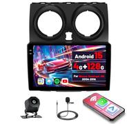 Inefala 4G+128G Autoradio Android 15 pour Nissan Qashqai 2006-2016 | 9" Écran Tactile, Wireless CarPlay, Android Auto, BT, GPS, WiFi, RDS/FM, Caméra de Recul, Mic