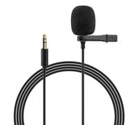 Inefala Microphone Externe 3,5 mm pour Autoradio | Clip Adhésif, Mousse, Câble 3M, Plug & Play, Compatible DVD Voiture, Navigation GPS, Bluetooth