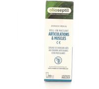 OLIOSEPTIL - Roll-on Articulations & Muscles - Aux huiles essentielles & extrait d'harpagophytum - Aide à soulager rapidement les douleurs articulaires et musculaires - Dispositif Médical - 50ml