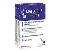 ISN - Mafloril® Intima - Complément alimentaire à base de 3 souches de probiotiques - Soutien de la flore intime - 10 milliards de ferments - Cure 30 jours