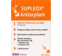 Ineldea Santé Naturelle SANTE - SUPLEOX Antioxydant A base de Resvératrol, NAC, SOD, vitamines C & E Aide à protéger les cellules contre le stress oxydatif Cure 30j